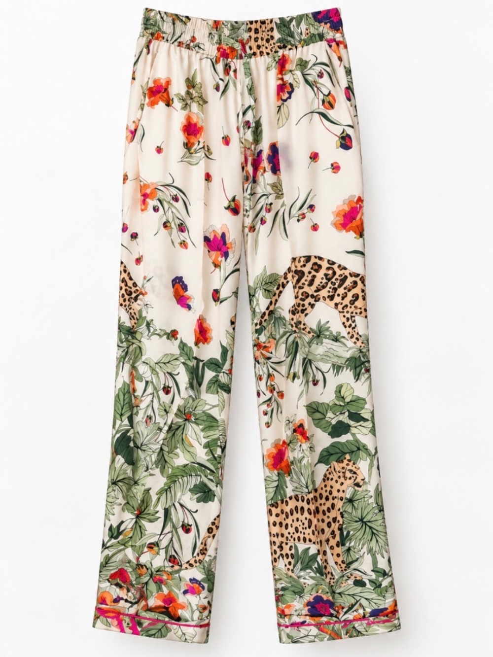REDValentino Printed Pajama Pants – Spring 2020 – US 4